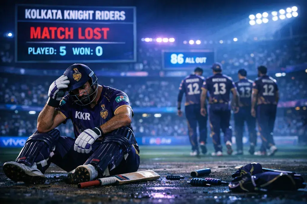 Kolkata Knight Riders Plunge from IPL Dominance to Winless Streak