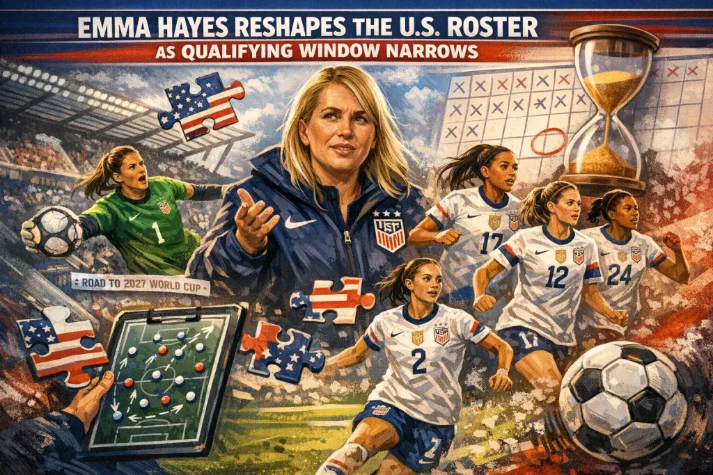 Emma Hayes Reshapes the U.S. Roster as Qualifying Window Narrows